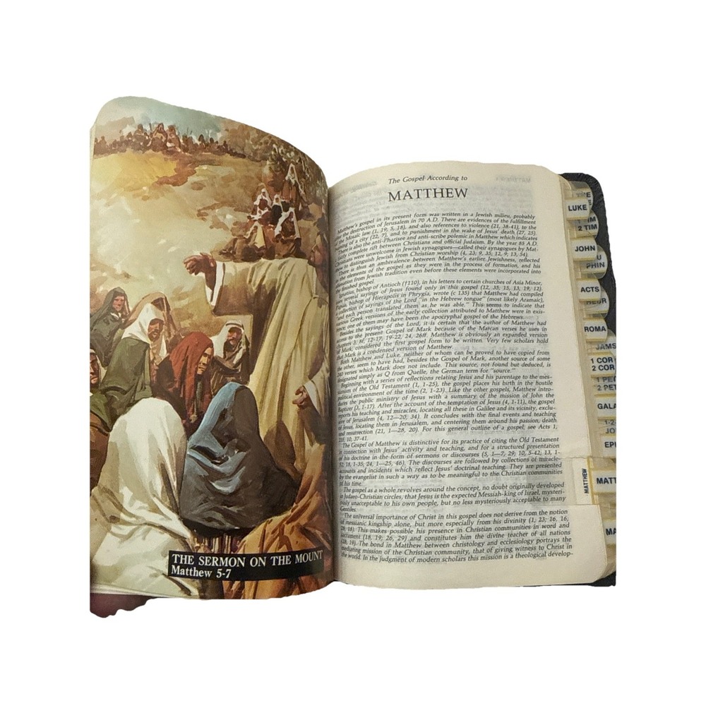 1971 New American Bible NAB‎ Catholic Edition Thomas Nelson 9023 Illustr, Tabed - Picture 5 of 7